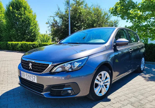 peugeot Peugeot 308 cena 48400 przebieg: 62000, rok produkcji 2018 z Kraków